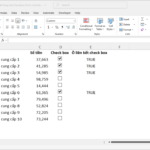 Link Cells hàng loạt checkbox